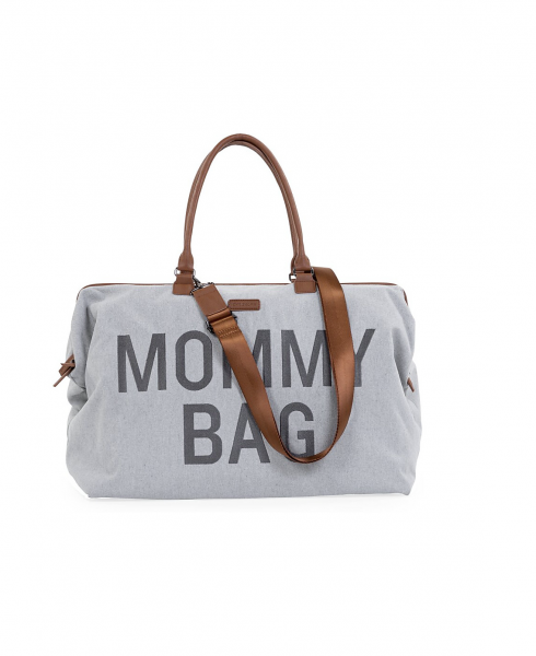 Mommy Bag Borsa Fasciatoio 55 x 30 x 40 cm - Grigio - Canvas - Include Materassino per il Cambio! Childhome - Foto 1