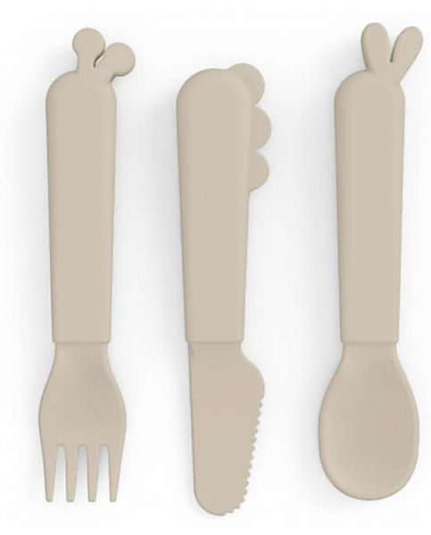 Set Posate cucchiaio coltello forchetta 100% Riciclabile senza Melamina - Foto 1