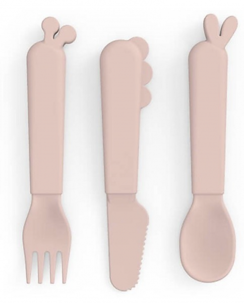 Set Posate cucchiaio coltello forchetta Riciclabile senza Melamina Done by Deer - Foto 1